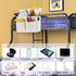 Bedside Caddy White Bedside Hanging Storage Basket, Bed Caddy for Headboards, Bunk Dorm Rooms Crib Beds Rails Organizer