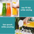 1 4 (6 1 Ritayedet Glass Carafe, Liter Carafe for Mimosa Bar, Pcs, Square Pitcher with Lid and Spout, Drink Dispenser