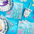 Mermaid Design Beverage Napkins (Pack of 16) - Perfect for Under-the-Sea Themed Parties