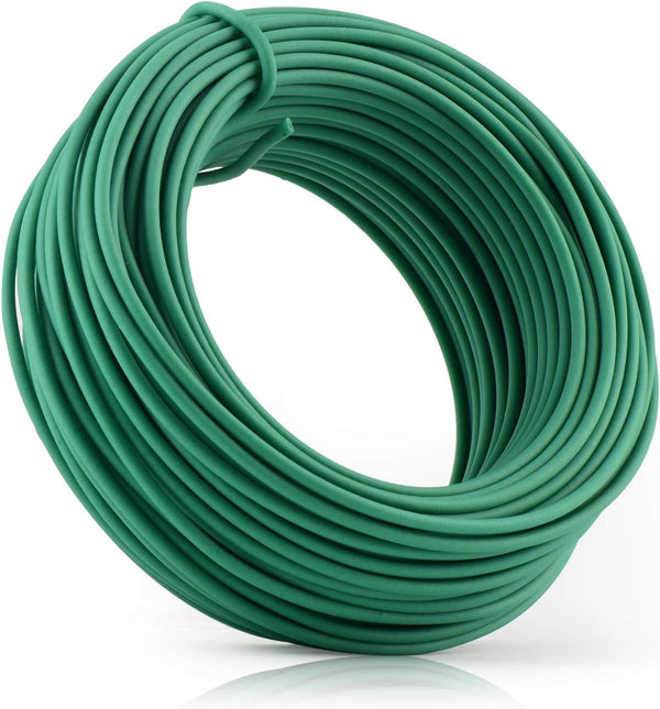 YDSL 66 Feet Soft Plant Tie, Green Twist Garden Ties for Plants, Home and Office Organization (Diameter - 2.5MM)