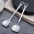 20 Pieces Heart Shaped Stainless Steel Dessert Spoons, 5.7 Inch Coffee Teaspoons for Home, Restaurant