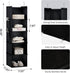 Closet 5-Shelf Closet YOUDENOVA Hanging Organizer, Hanging Storage Shelves, Black
