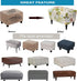 Cover,34 Stretch Ottoman Cover Ottoman Cover Slipcovers Rectangle Footstool Cover Printed Footstool Cover Ottoman