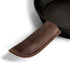 Hide & Drink Full Grain Leather Hot Handle Protector, Double Layered, Bourbon Brown