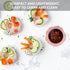 Luxshiny 2pcs Appetizer Dish Bowl Set, Ceramic Gold Rim Bowls, Flower Dipping Plates for Home Kitchen