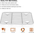 E-far Small Baking Rack Set of 2, Stainless Steel Roasting Cooking Racks, 8.6"x6.2", Dishwasher Safe