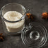 Vencer Clear Glass Sugar Bowl with Lid and Stainless Steel Spoon, 6.3 Ounces (180 ML) Sugar Dispenser
