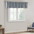 Andora Embroidered-Rod Pocket Valance, 50" x 18", Blue - Madison Park Small Faux Silk Valances for Window
