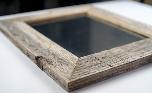 MyBarnWoodFrames Homestead Reclaimed Barnwood Picture Frame - 5x7", 1.5 Inch Frame Width