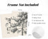 Pouydmi 8x10x7 Inch Nursery Wall Art Woodland Animal Canvas Wall Decor Baby Room Pictures Forest Animal Prints Kids