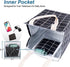 iknoe Insulated Lunch Bag for Women, 9L Sturdy Wide-Open Foldable & Portable Lunch Tote, Water-resistant Thermal Lunch
