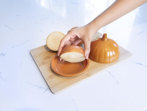 Plastic Fresh Onion Storage Pod - 1 EA, Brown