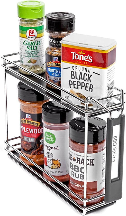 Set Nifty Solutions Spice Caddy of Two, Chrome