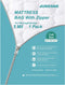 5 Mil Crib Size Mattress Bag with Zipper for Storage Moving, Heavy