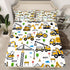 Sets Set Feelyou Construction Truck Bedding Kids Boys Cartoon Excavator Vehicle Tractor Cars Bed Sheets King Size