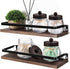 SheeChung 4 Pack Apothecary Jars with Lids, Bathroom Organizers for Q-tips, Cottons, Floss, Small Mason Jars