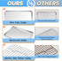 TeamFar 16 x 12 x 1 Inch Baking Sheet with Rack, Stainless Steel Cookie Baking Pan Tray for Roasting Cooling