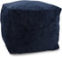 Sexysamba Square Corduroy Pouf Cover Only, 20"x 16" Unstuffed Decorative Ottoman Foot Stool