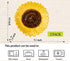 Sunflower Shaped Ceramic Spoon Rest, 2 PCS for Stove Top and Counter