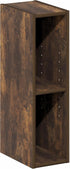 2-Tier 6-in 9.3 5.9 21.2, Furinno Fulda Book Shelf, Narrow Bookshelf, Bookcase with Width Storage Shelf, x x for Living