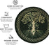 MINIOZE Set 6 Norse Viking Wicca Yule Yggdrasil Coasters of Coasters for Drinks Absorbent Double-Sided Leather PVC