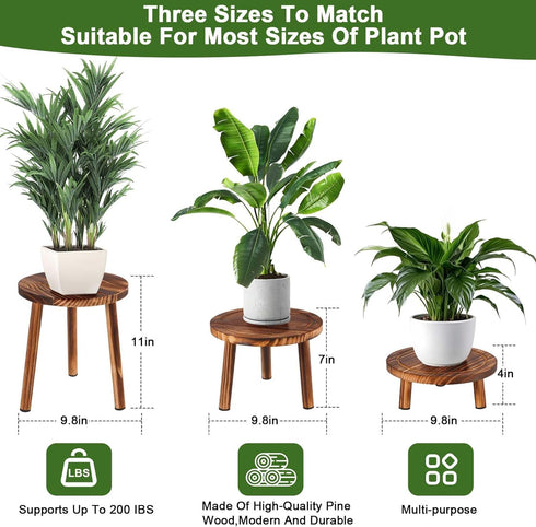 Yedcxup Indoor,3 Plant Stand Pcs Corner Plant Stand,Plant Shelf,Potting Bench,Suitable for Indoor and Outdoor Scenarios