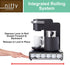 Nifty Rolling Coffee Pod Drawer with Glass Top & Chrome Finish, Compatible with K-Cups, 36 Pod Pack Holder for Kitchen