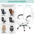 Tatuo 3 Pcs Computer Office Chair Cover, Universal Rotating Chair Slipcovers, Removable Washable Armrest Covers (Green)