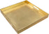 MAONAME Gold Decorative Tray with Handles, Foil Serving Tray for Ottoman, Square