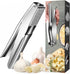 Stainless Steel Garlic Press, Premium Garlic Crusher - Leak-Proof, Easy to Clean,