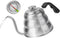 Tea Kettle with Thermometer, Silver Gooseneck 28 oz Stainless Steel Pour Over Coffee Kettle for Stovetop Tea