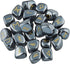 SUNYIK Natural Hematite Rune Stones Set with Engraved Elder Futhark Alphabet, Polished Healing Kit