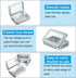 24 Pcs Rectangular Hinged Tins, Metal Storage Organizer with Clear Window for Candies, Mini Portable Containers