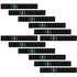 Zonon 12 Pcs Stick on Thermometer Strips, Horizontal Thermometer Stickers for Fermenting, Brewing, Wine, Beer