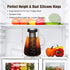 Cold Brew Iced Coffee Maker 34oz, BPA-Free Glass Pitcher with Removable Double Mesh 304 Stainless Steel Filter