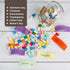 Letters Message in a Bottle, Lovely Notes Couples Gifts for Him/Her, Boyfriend/Girlfriend, Birthday, Mixed Color 60PCS