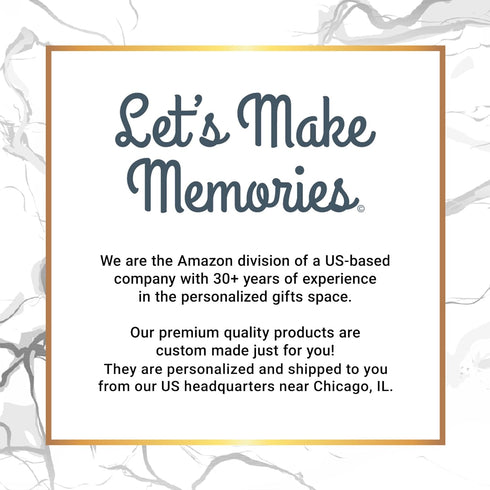 3 Let's Make Memories Personalized Cheese Board - Wood and Marble - for Weddings - for Newlyweds - for Entertaining