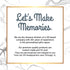 3 Let's Make Memories Personalized Cheese Board - Wood and Marble - for Weddings - for Newlyweds - for Entertaining