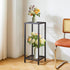 30 Inch 2 TMJ070B IBUYKE Tall Plant Stand Indoor, Tier Metal Corner Plant Stand, Modern Square Plant Shelf Flower Stand