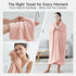 Set 8 2 35x70, 2 14x30, 4 14x14, REDKISS Pink Towel of - Ultra Soft Microfiber, Contains Large Bath Hand Washcloths
