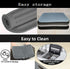 Silicone Trivet Mat Set of 2 Light Grey, Hot Pads for Kitchen, Flexible Small Drying Mat, Large 12x9 Pot Holders