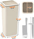 Knife Block Holder without Knives, Universal Kitchen Storage Stand with Wavy Slots to Protect Blades, Small Space-Saving Knife Organizer for Countertop, Detachable for Easy Cleaning by NEWE
