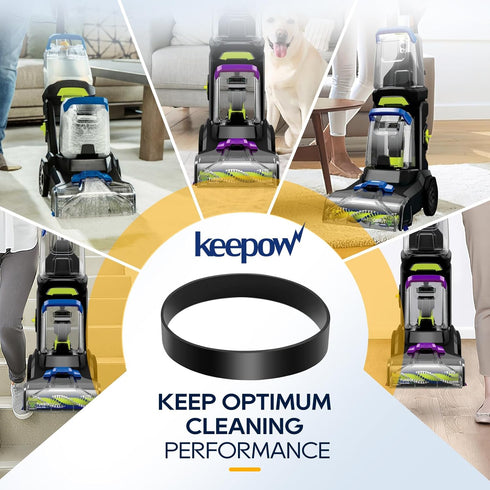 KEEPOW Replacement Belts for Bissell Vacuum 3071 and 3067 TurboClean, 2 Pack, Replace Part 1626502