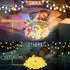 50FT 150 OMIKA Connectable Globe String Lights Outdoor Waterproof, LED Fairy Lights with Remote Timer, Multicolor