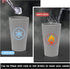 EI 15oz Wheat Straw Cups, 8pcs Grey Plastic Reusable Cups, Unbreakable, Dishwasher & Microwave Safe Tumbler Glasses