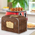 Cartoon Toast Toaster Cover, Waterproof Bread Toaster Oven Cloth with Top Handle, Dust & Fingerprint Protection