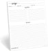 321Done Recipe Paper 8.5x11 White, 50-Pack, Full Page Blank Recipe Paper for Your Own Recipes