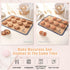 Set of 3 Silicone Baking Mats for Macarons - Non Stick Cookie Oven Liners (2 Half Sheet, 1 Quarter Sheet) - Red, Blue,