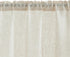 jinchan Beige Kitchen Curtains Linen Tier Curtains 24 Inch for Small Window, Farmhouse Cafe Drapes, 2 Panels