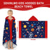 sdhinlwo 30"x50" Thickened Hooded Towels for Kids Suitable Girls Boys Kids Bath Towels, Super Absorbent, Space Universe